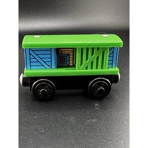 Thomas Wooden Railway 2000 Britt Allcroft RARE VTG Green Box Car Train Engine